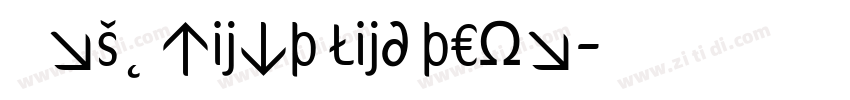 Bahnschrift LightCon字体转换